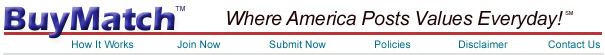 BuyMatch.com - Where America Posts Values Everyday!